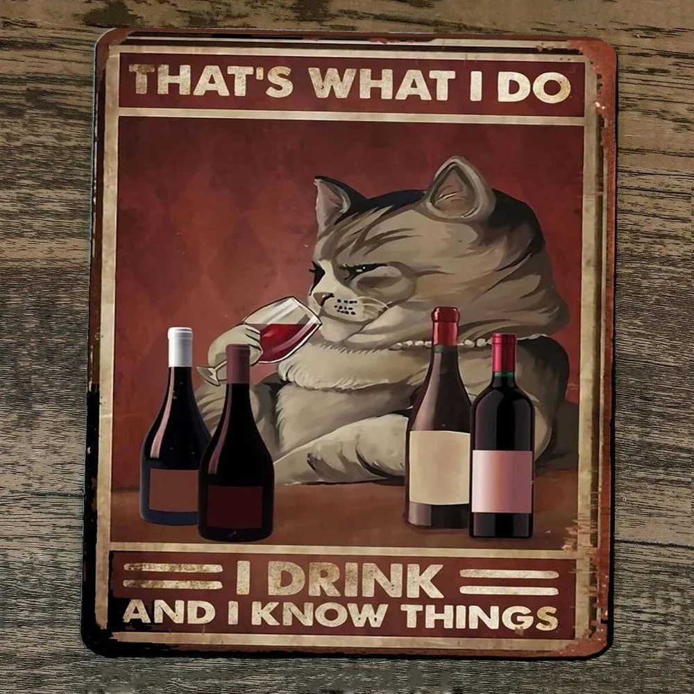 Mouse Pad I Drink‎ and Know Things Fat Cat #1